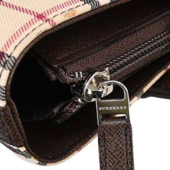 Burberry Beige Canvas Burberry Check Tote Handbag - Picture 7 of 10